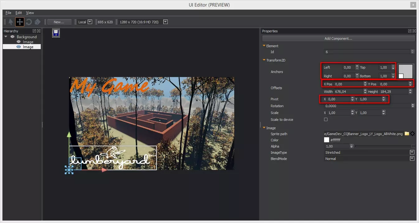 Размер изображений